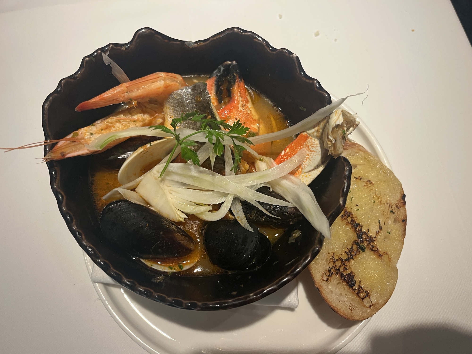 Cioppino from Rudi's Seagrill on Carnival Celebration