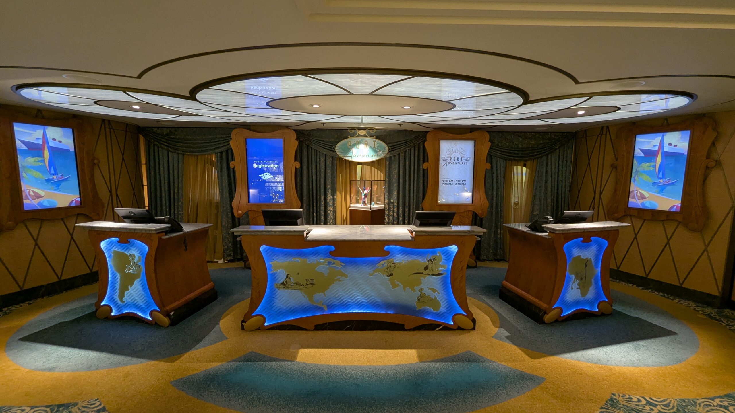 Port Adventures Desk on Disney Fantasy