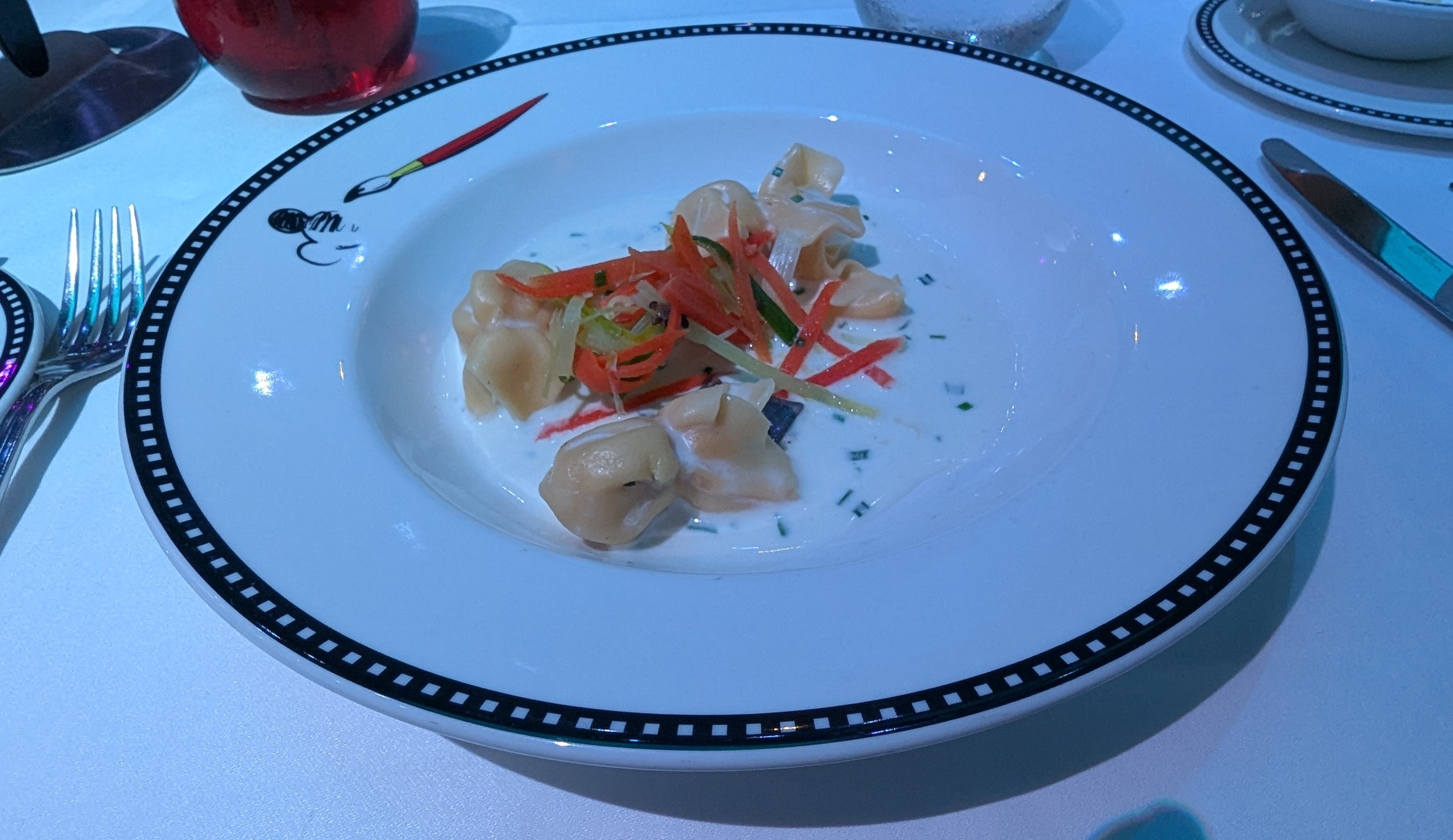 Black Truffle Pasta Purseittes from Animator's Palate on Disney Fantasy