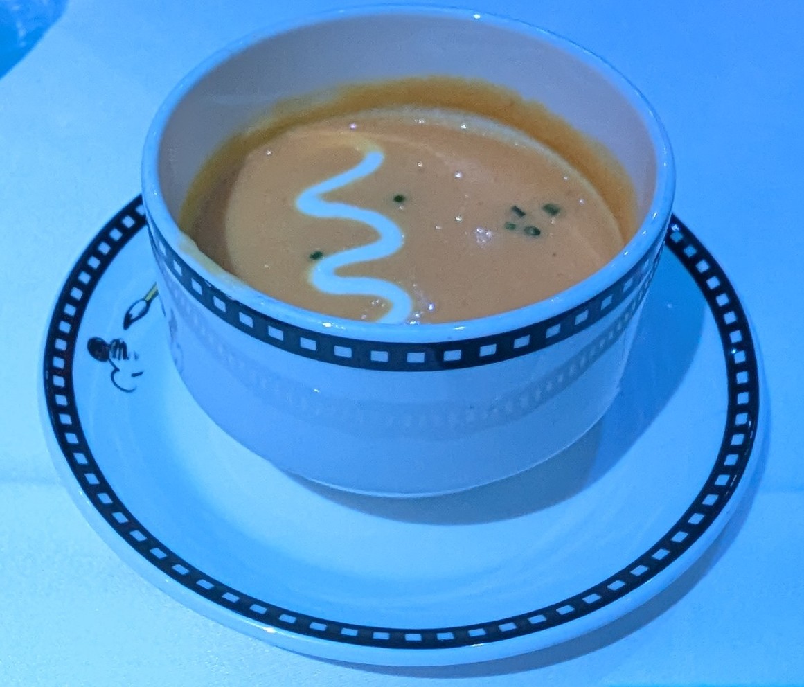 Creamy Butternut Squash Soup from Animator's Palate on Disney Fantasy