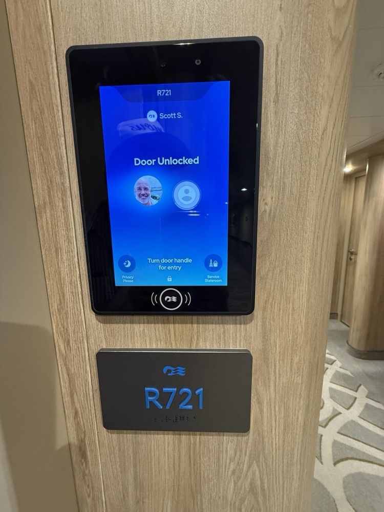 Princess Medallion automatically unlocks your door as your approach your stateroom