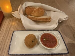 Arancini from Sabatini's on Enchanted Princess