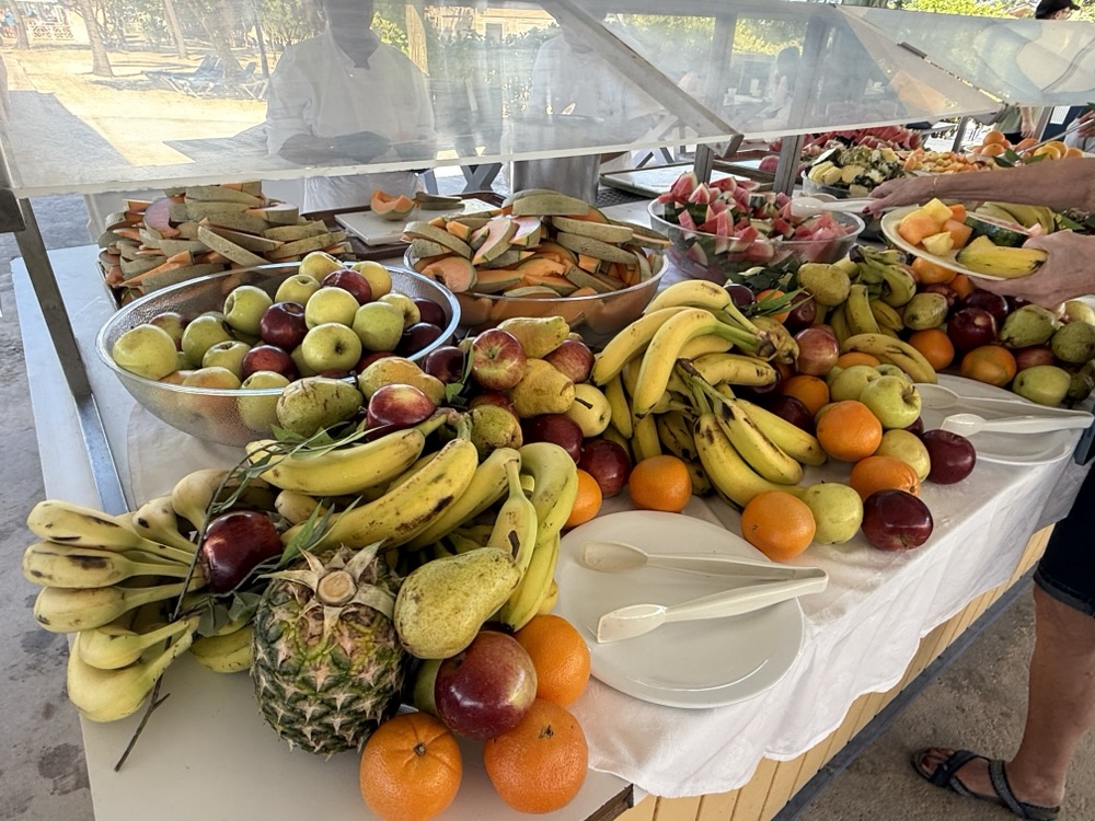 Plenty of fresh fruit on Princess Cays