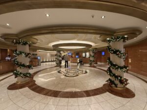 Guest Services and Shore Excursion desk on Enchanted Princess