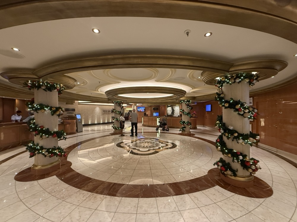 Guest Services and Shore Excursion desk on Enchanted Princess