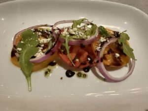 Beefsteak, Tomato and Onion Salad from Crown Grill on Enchanted Princess