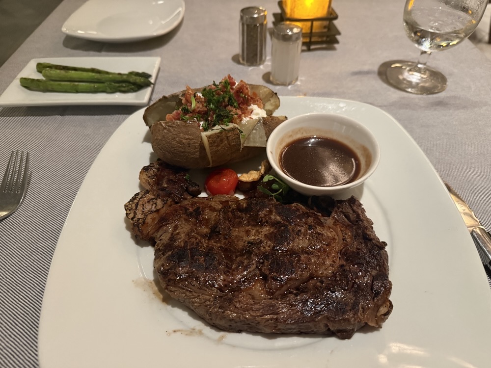 14oz Bonless Ribeye from Crown Grill on Enchanted Princess