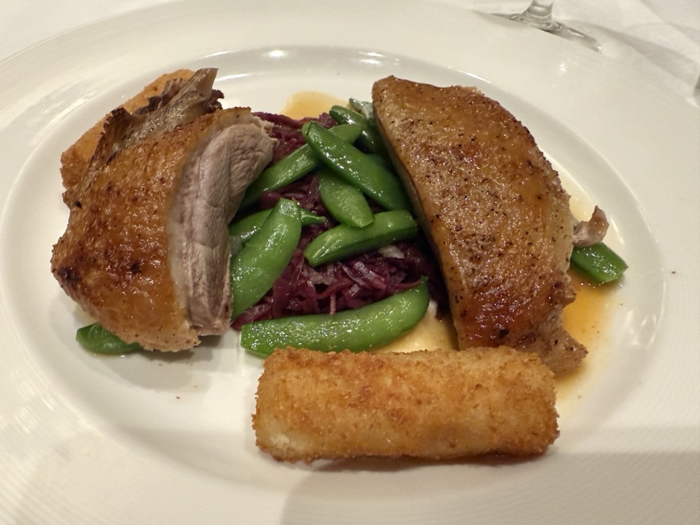 Duck a l'Orange from the main dining room on Enchanted Princess