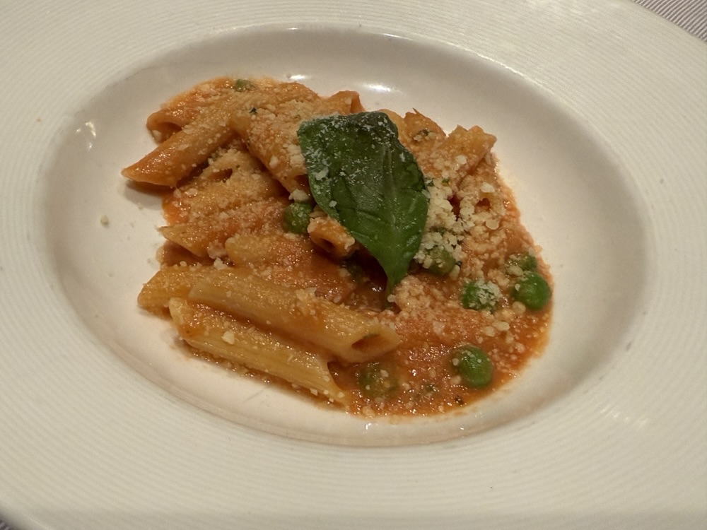 Penne with Vodka Sauce from the Reserve Collection Dining Room on Enchanted Princess