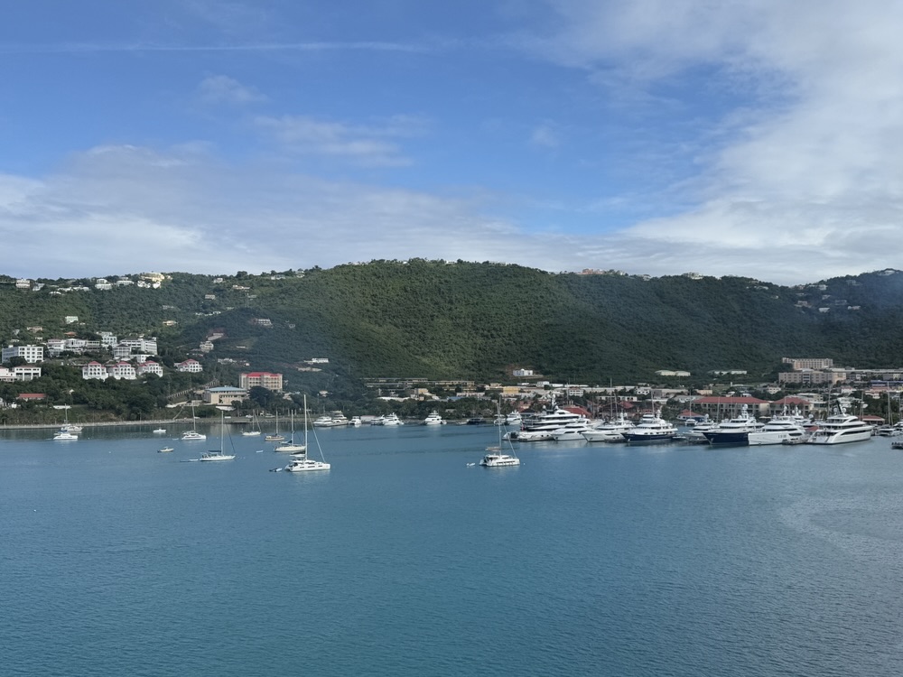 A beautiful view of St. Thomas from the ship