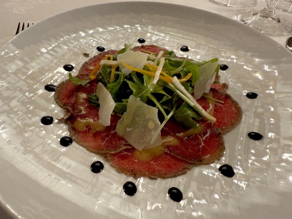 Beef carpaccio 