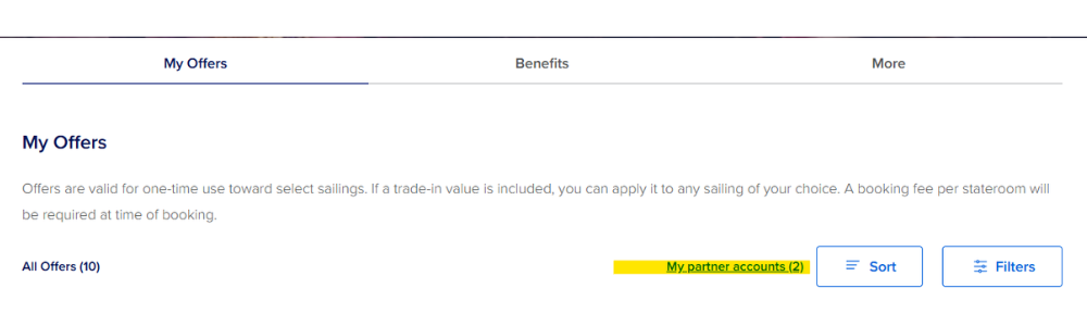 Royal Caribbean Casino Royale "My Offers" screenshot