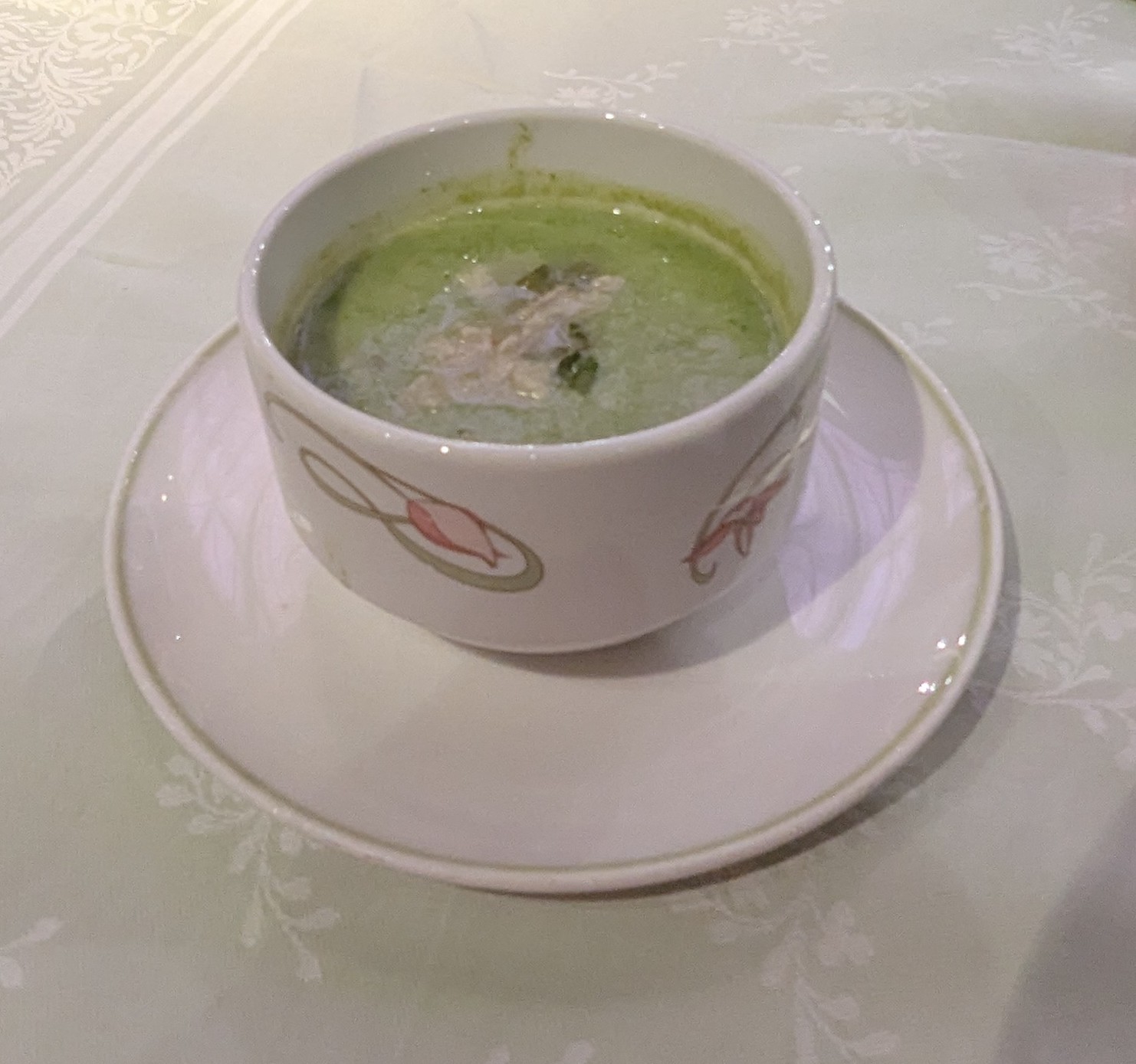 Cream of Green Asparagus Soup from Enchanted Garden