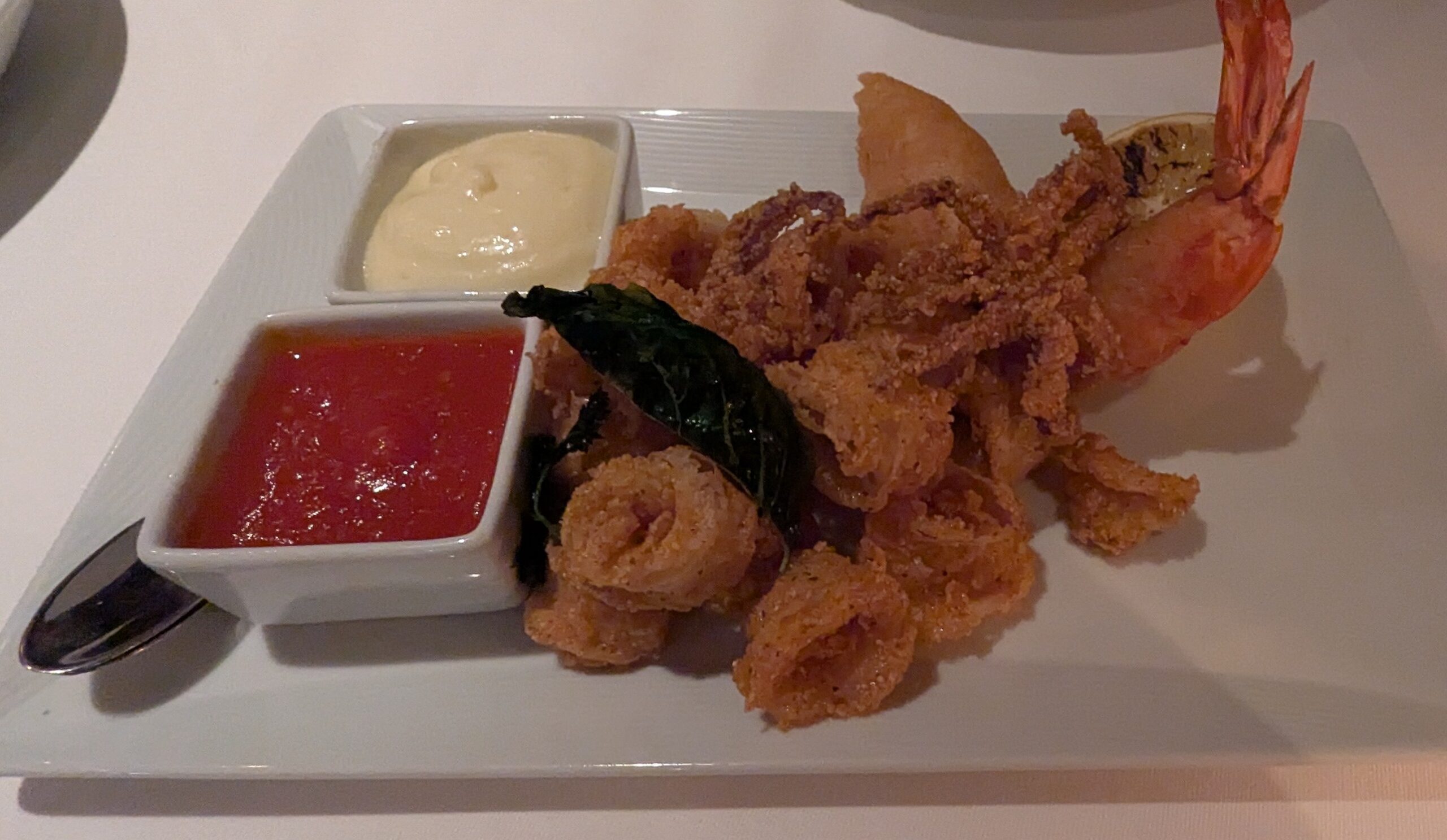 Fried Calamari with Jumbo Shrimp from Palo