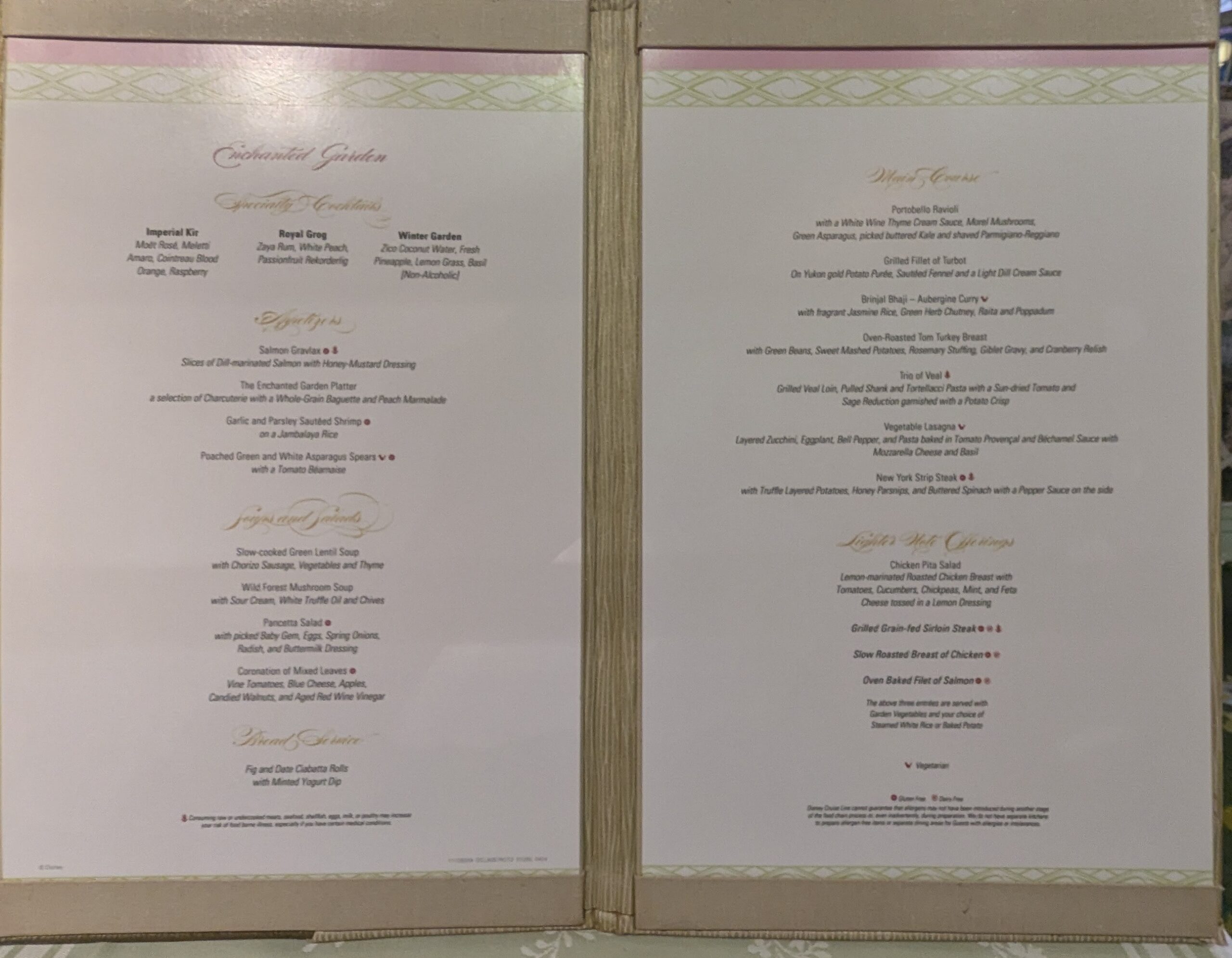 Enchanted Garden Menu 2