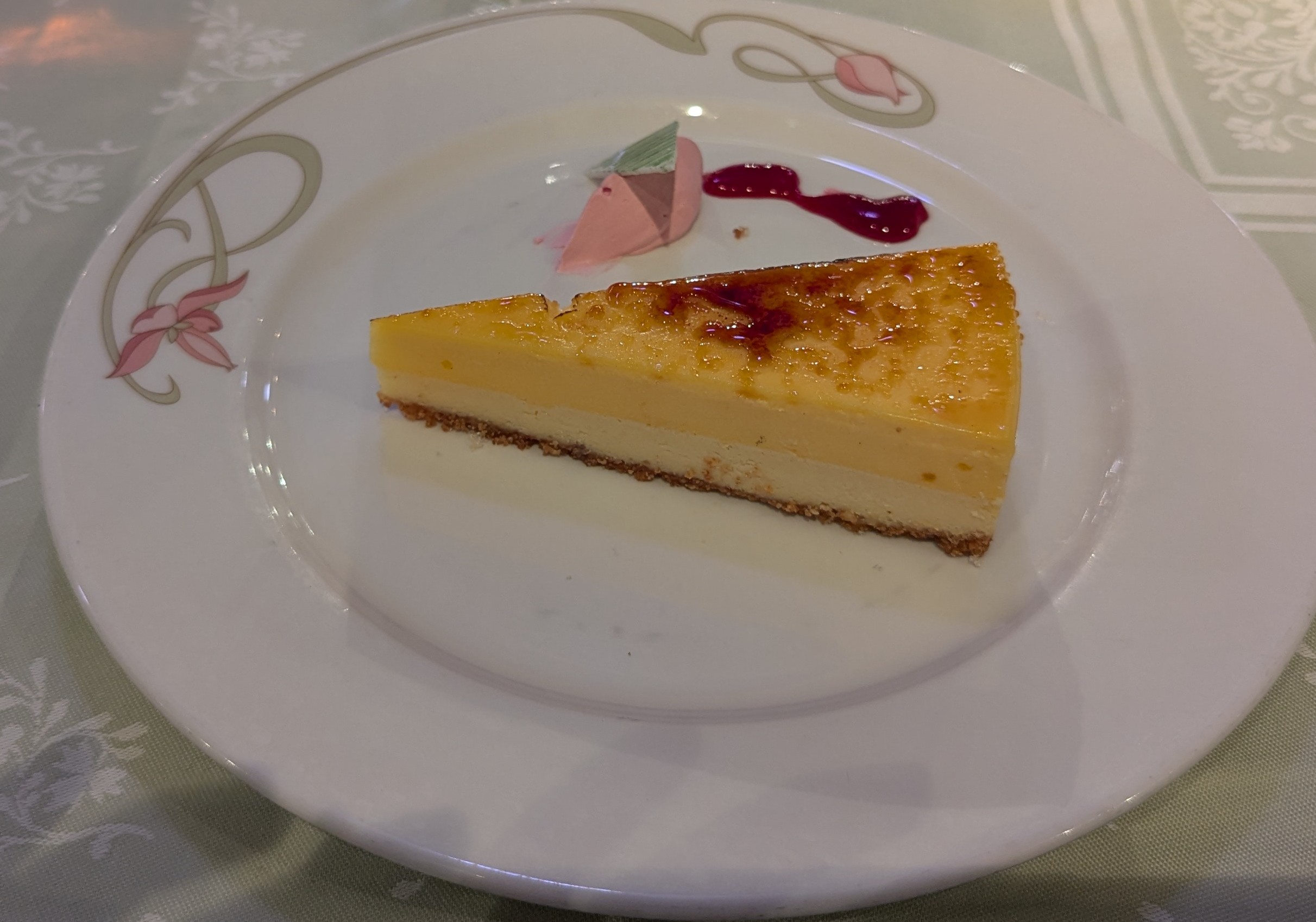 Crème Brulee Cheesecake from Enchanted Garden