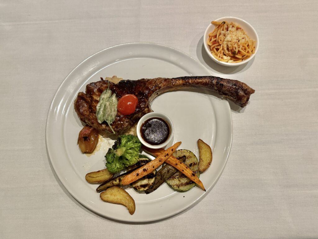 Tomahawk Pork Chop from Viaggio on Carnival Venezia