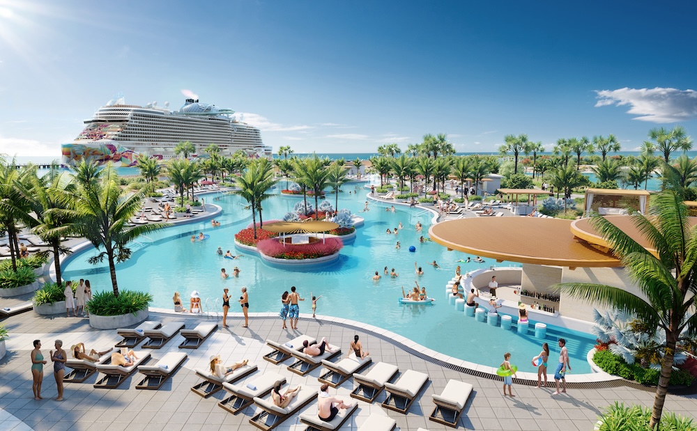 Rendering of the new pool area at Great Stirrup Cay