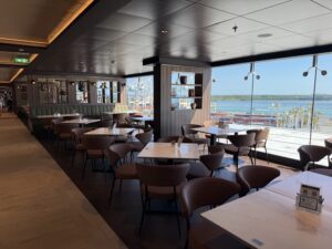 A look at the buffet seating area on MSC World America