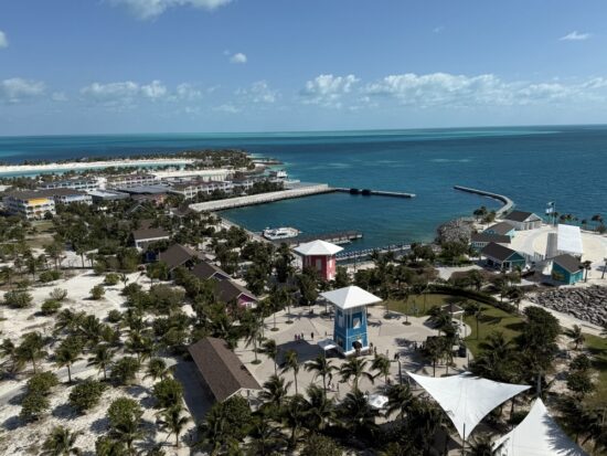 A view of Ocean Cay Marine Reserve in The Bahamaas