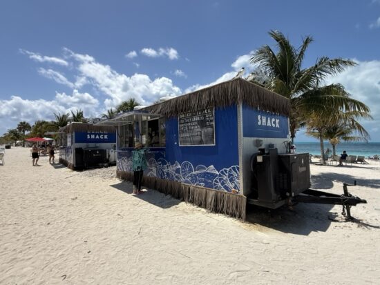 Food trucks on Ocean Cay