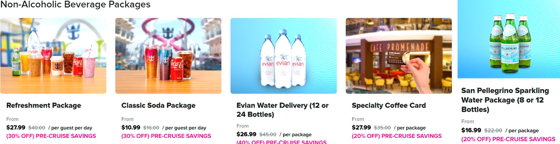 Royal Caribbean Non-Alcoholic Beverage Packages