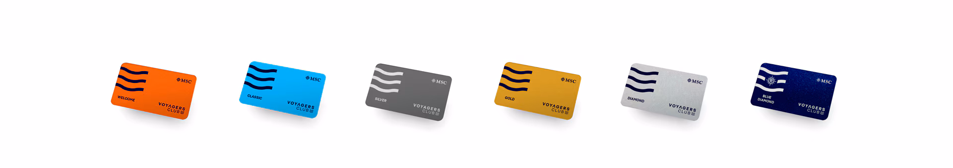 MSC Voyagers Club Cards