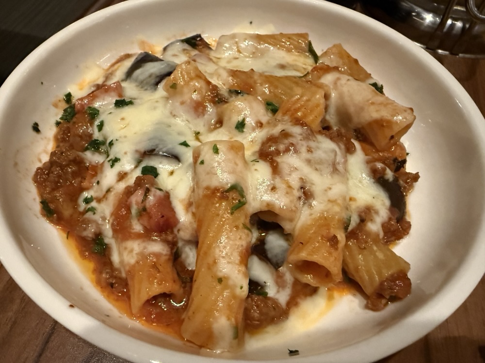Rigatoni alla Siciliana from Cucina del Capitano on Carnival Celebration