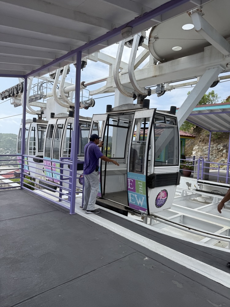 The Skyride to Paradise Point cable car