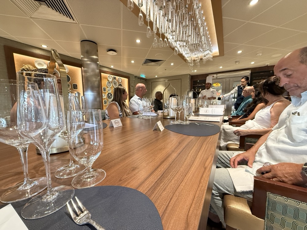 The Chef's Table dining room on Carnival Celebration