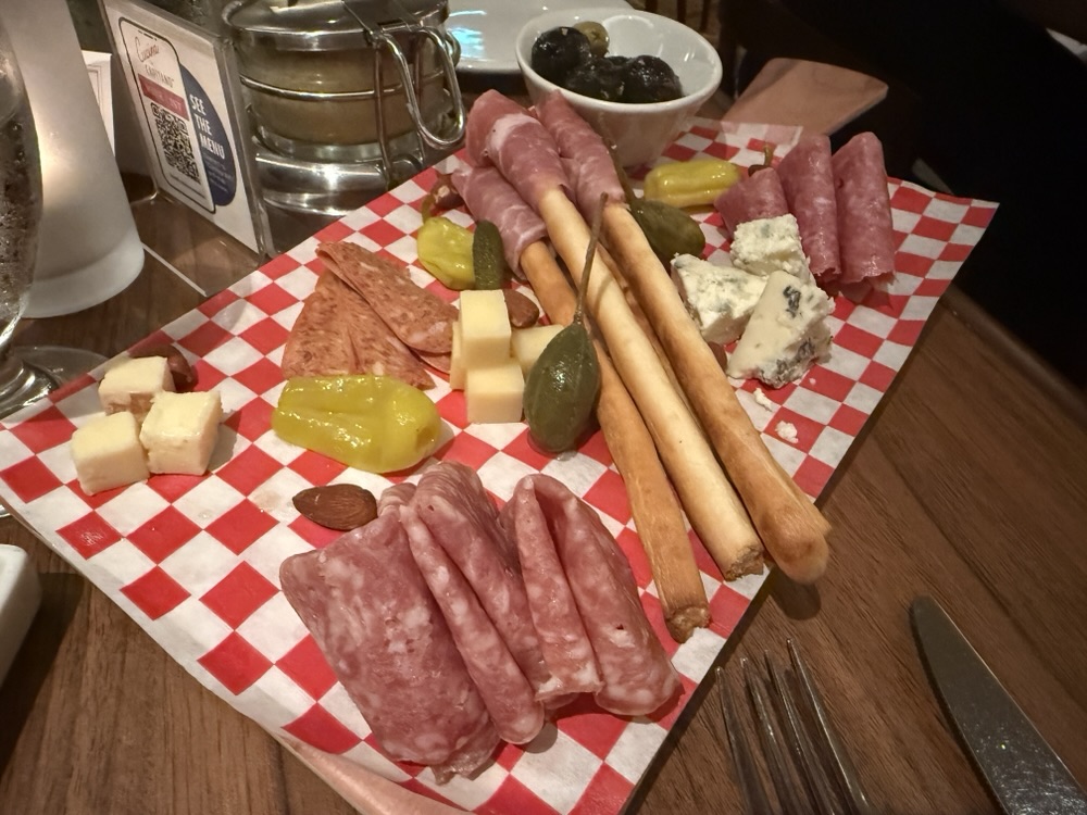 Salumi Formaggi Sampler from Cucina del Capitano on Carnival Celebration
