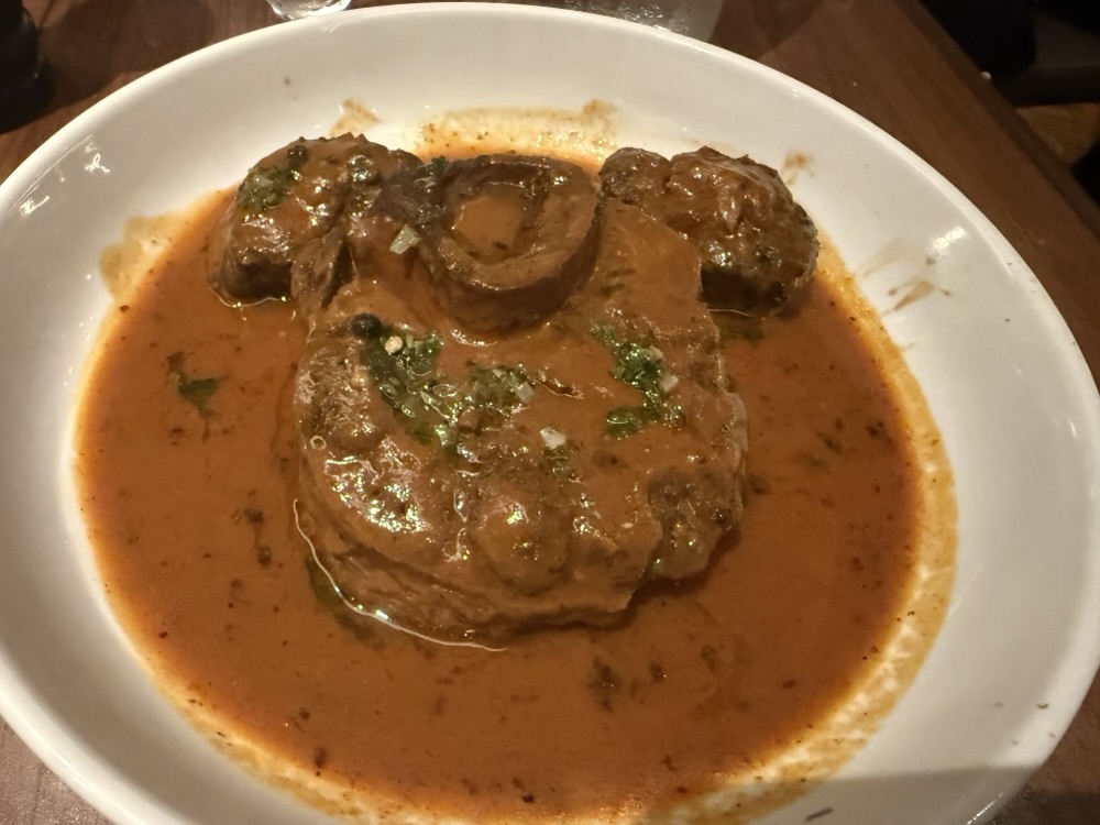 Osso Bucco from Cucina del Capitano on Carnival Celebration