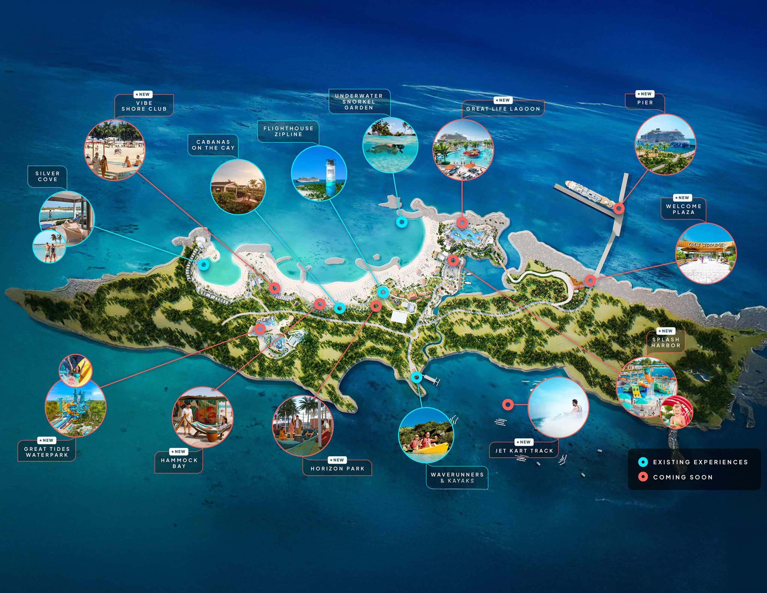Overview of Great Stirrup Cay