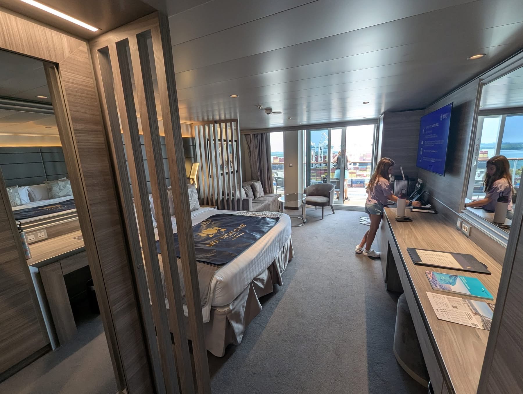 Deluxe Balcony Yacht Club Suite 20021 on MSC World America