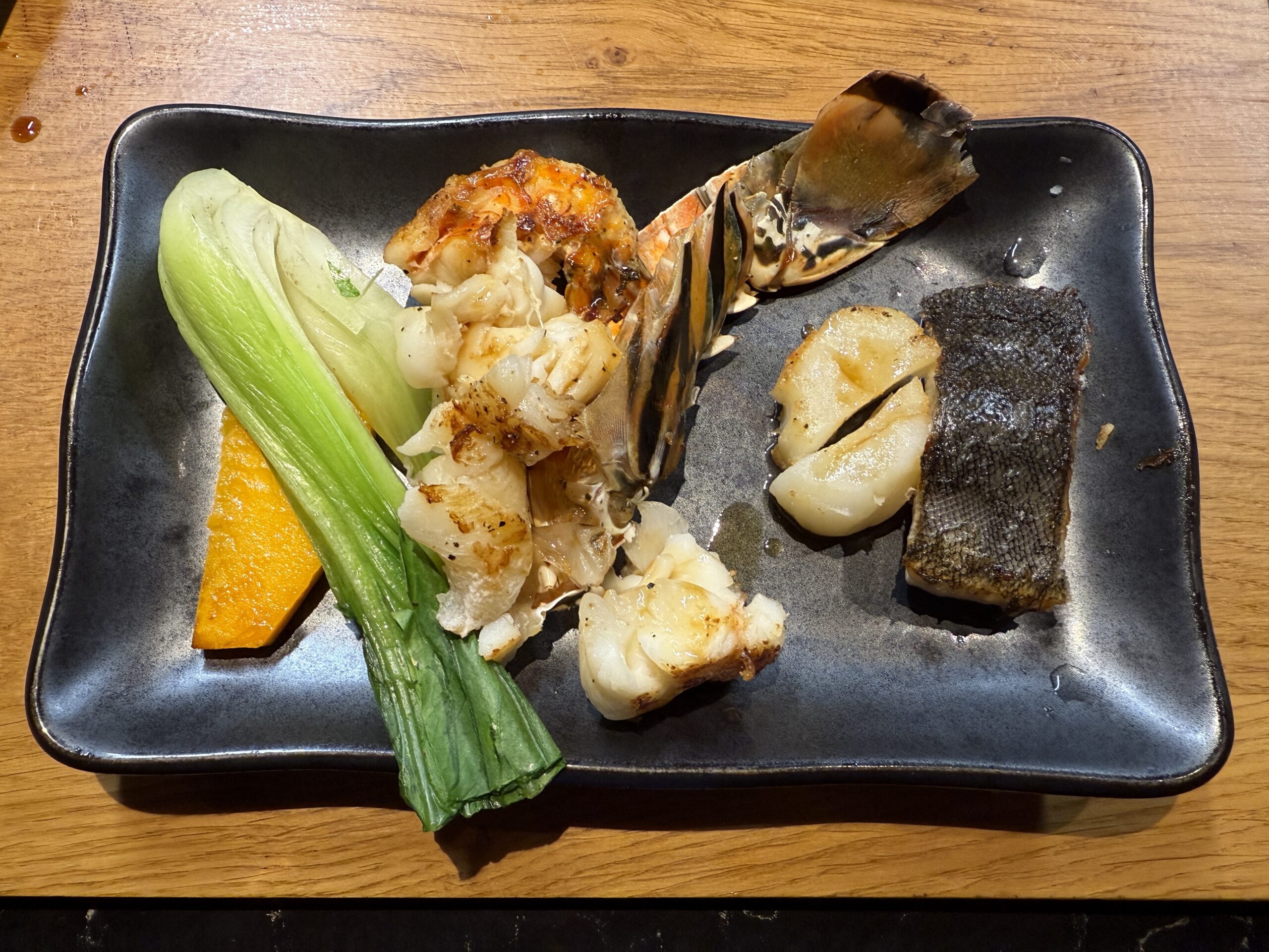 Lobster, black cod and scallops from Kaito Teppanyaki on MSC Seashore