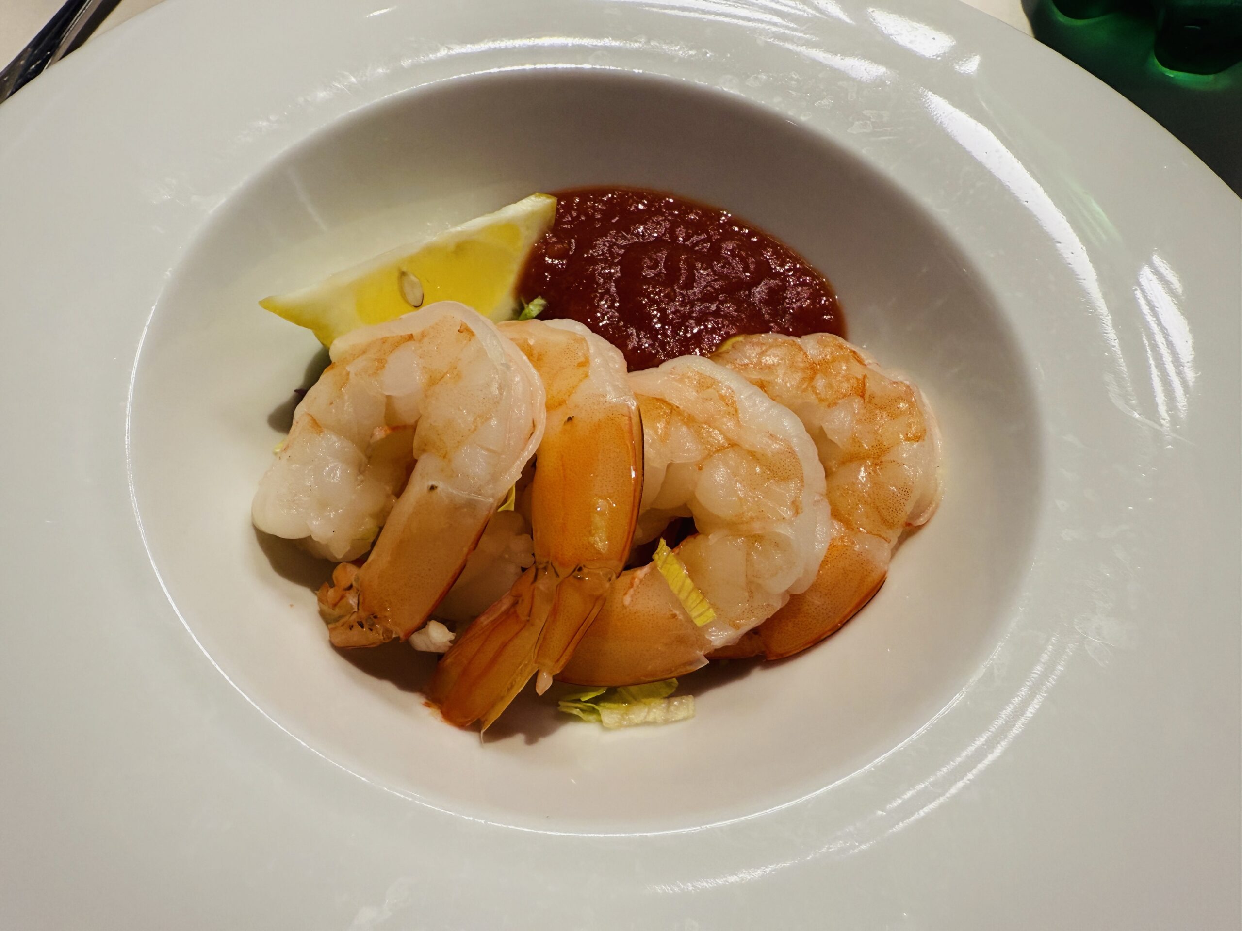 Shrimp Cocktail from MDR on MSC Seashore