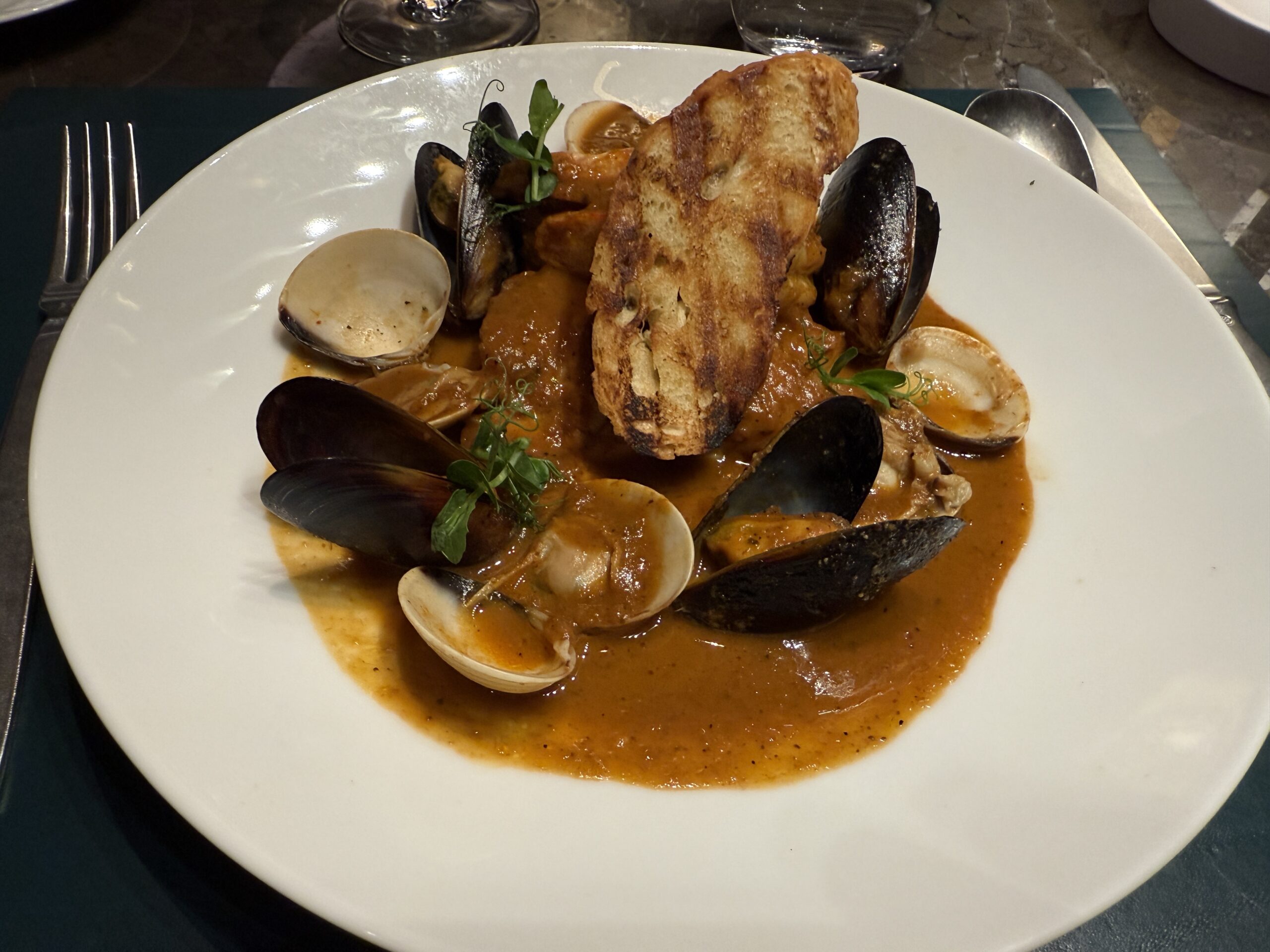 Cioppino from Ocean Cay Seafood Restaurant on MSC Seashore