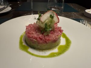 Tuna Tartare from Ocean Cay Seafood Restaurant on MSC Seashore