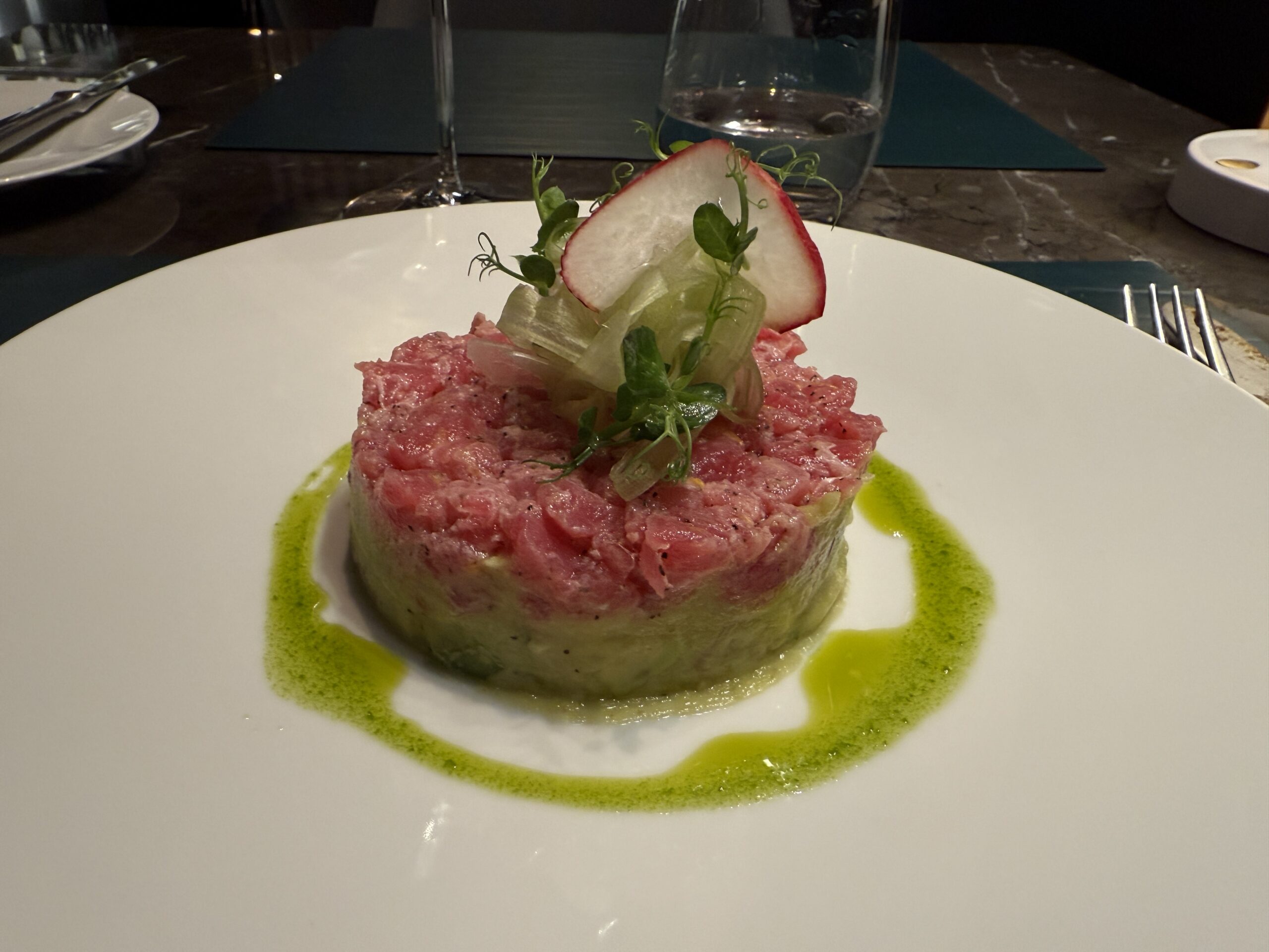 Tuna Tartare from Ocean Cay Seafood Restaurant on MSC Seashore