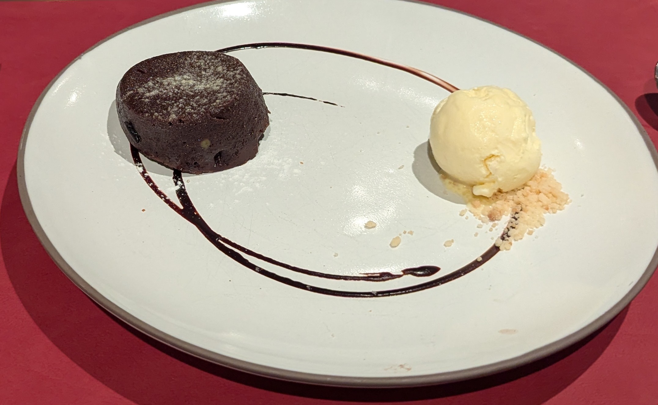 Molten Chocolate Cake from Butcher's Cut on MSC World America