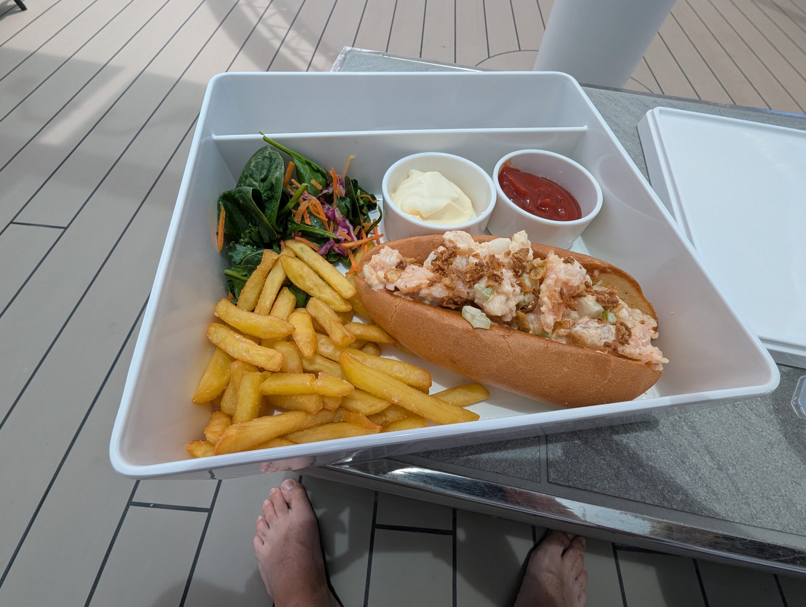 Lobster Roll on MSC Yacht Club Sun Deck