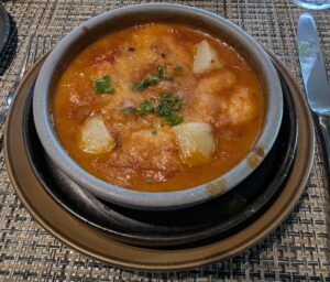 Cazuela Baked Shrimp at La Brasserie on MSC World America