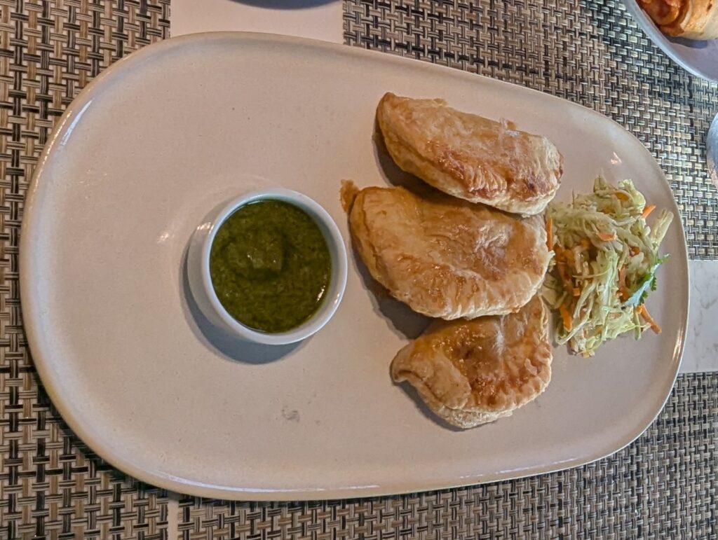 Flaky Chicken Empanadas at La Brasserie on MSC World America