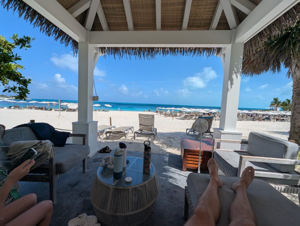 Cabana on Bimini Beach at MSC Ocean Cay Marine Reserve