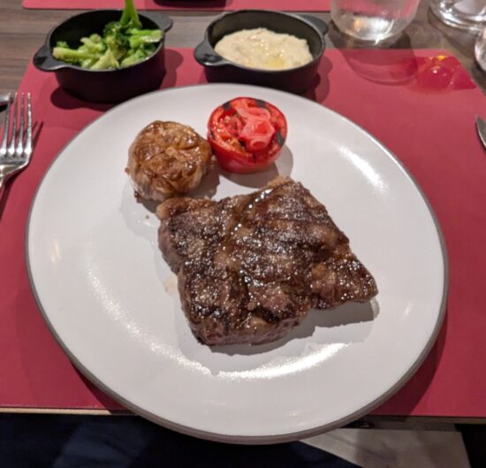 Wagyu Striploin at The Butcher's Cut on MSC World America