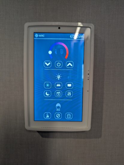 Thermostat and Lighting control on MSC World America