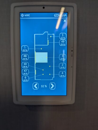 Thermostat and Lighting control on MSC World America
