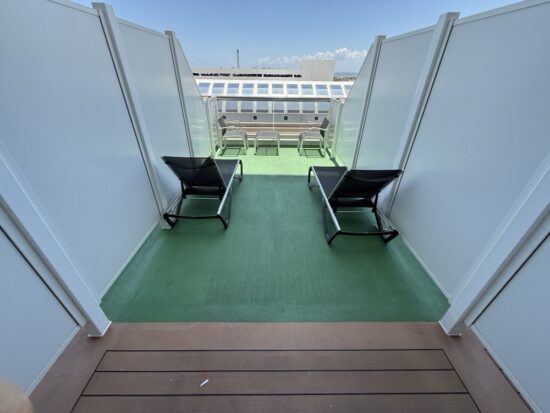 Extended balcony for Stateroom 9254 on MSC Seashore