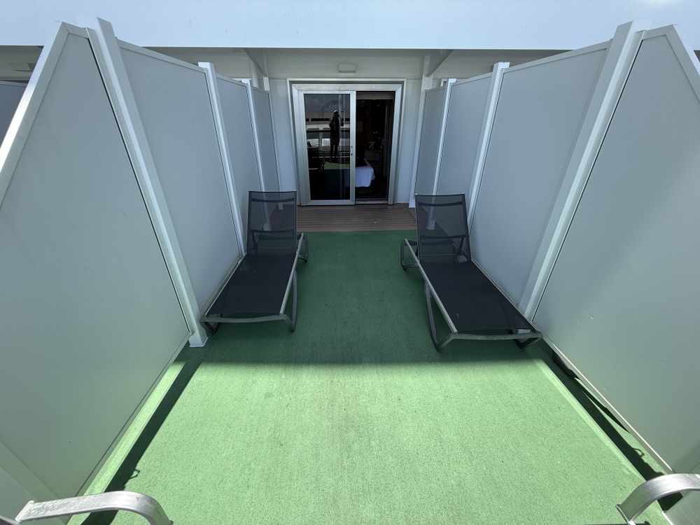 Extended balcony for Stateroom 9254 on MSC Seashore
