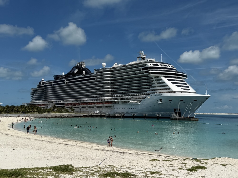 MSC Seashore at Ocean Cay on July 21, 2025